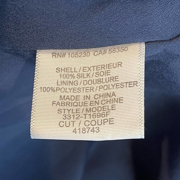 Joie Anatase B Floral-Print Halter-Neck 100% Silk Tank Blue Women's Size M - Picture 11 of 12